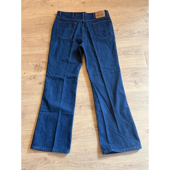 Vintage 80’s Sears Roebucks Boot Cut Jeans Denim 36x33 Blue Made in USA - Picture 10 of 10